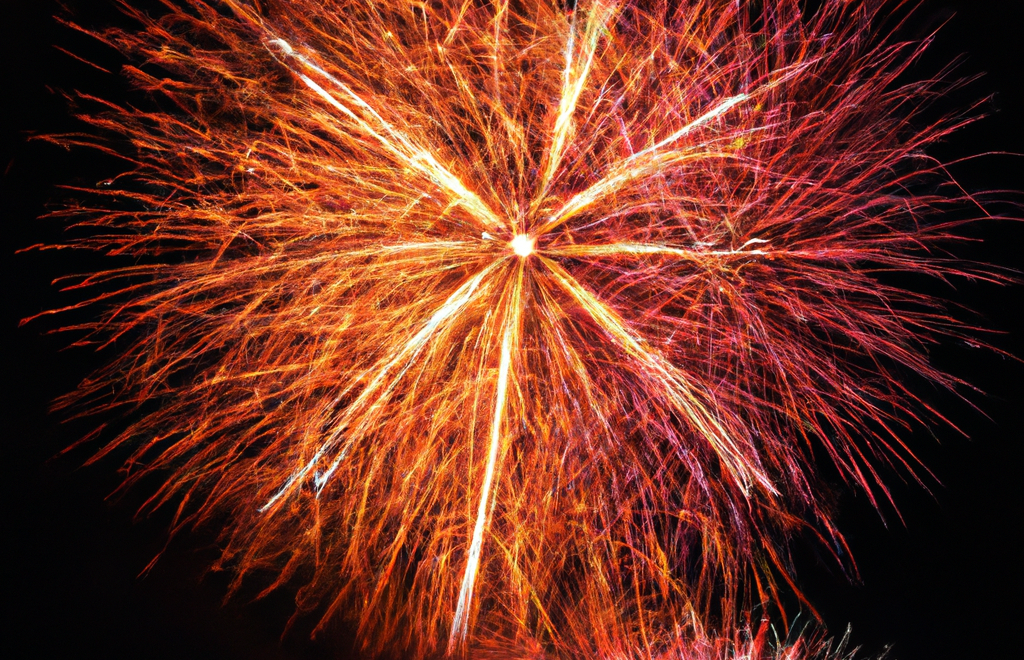 Vuurwerk als symbool voor een nieuw jaar vol inzet en vertrouwen